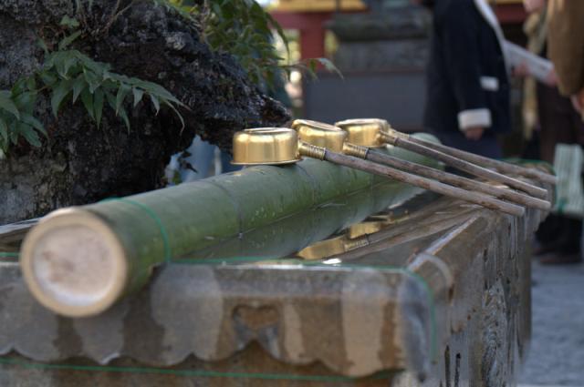 Cleansing Water and Ladles - Sensoji Temple - Tokyo Japan