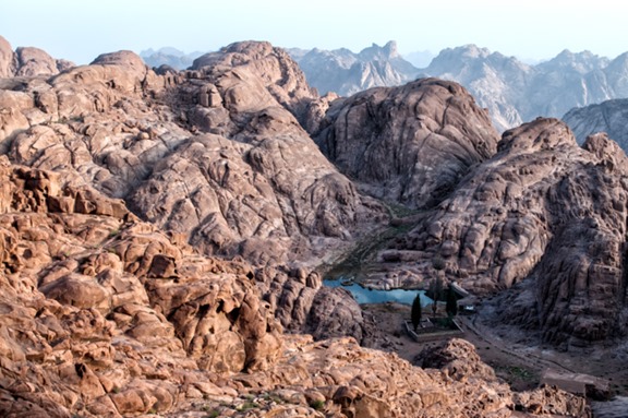 Lake and Mountain - Mount Sinai - Egypt Lake and Mountain - Mount Sinai - Egypt