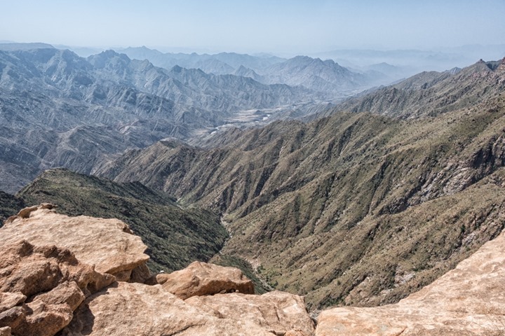 View of the Mountains around Habala Village - Abha - Saudi Arabia View of the Mountains around Habala Village - Abha - Saudi Arabia