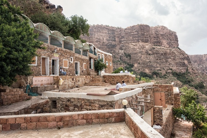 Houses turned Cafes - Habala, Asir, Saudi Arabia Houses turned Cafes - Habala Village, Asir, Saudi Arabia
