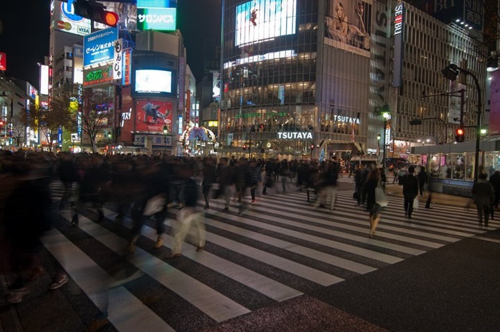 Hachiko Crossing in Shibuya Tokyo Japan