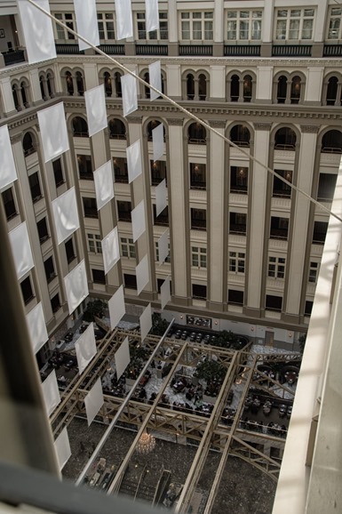 View of Trump Hotel Lobby from Old Post Office Building - Washington DC View of Trump Hotel Lobby from Old Post Office Building - Washington DC