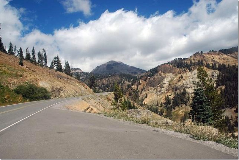 Driving in Lassen Volcanic National Park