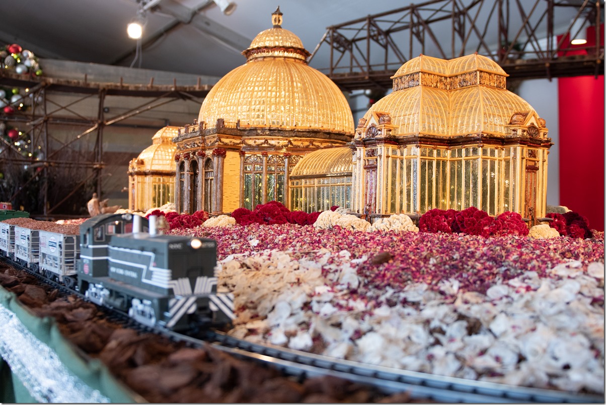 Visiting the Holiday Train show at the NY Botanical Gardens