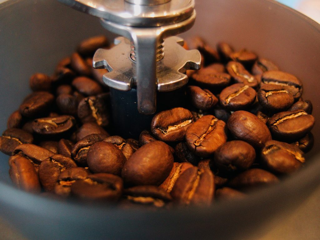 Coffee Beans and Grinder from Pixabay