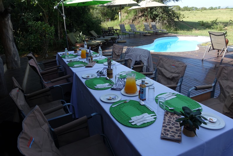 Our Dinner Setup - Tangala Safari Camp - South Africa Our Dinner Setup - Tangala Safari Camp - South Africa