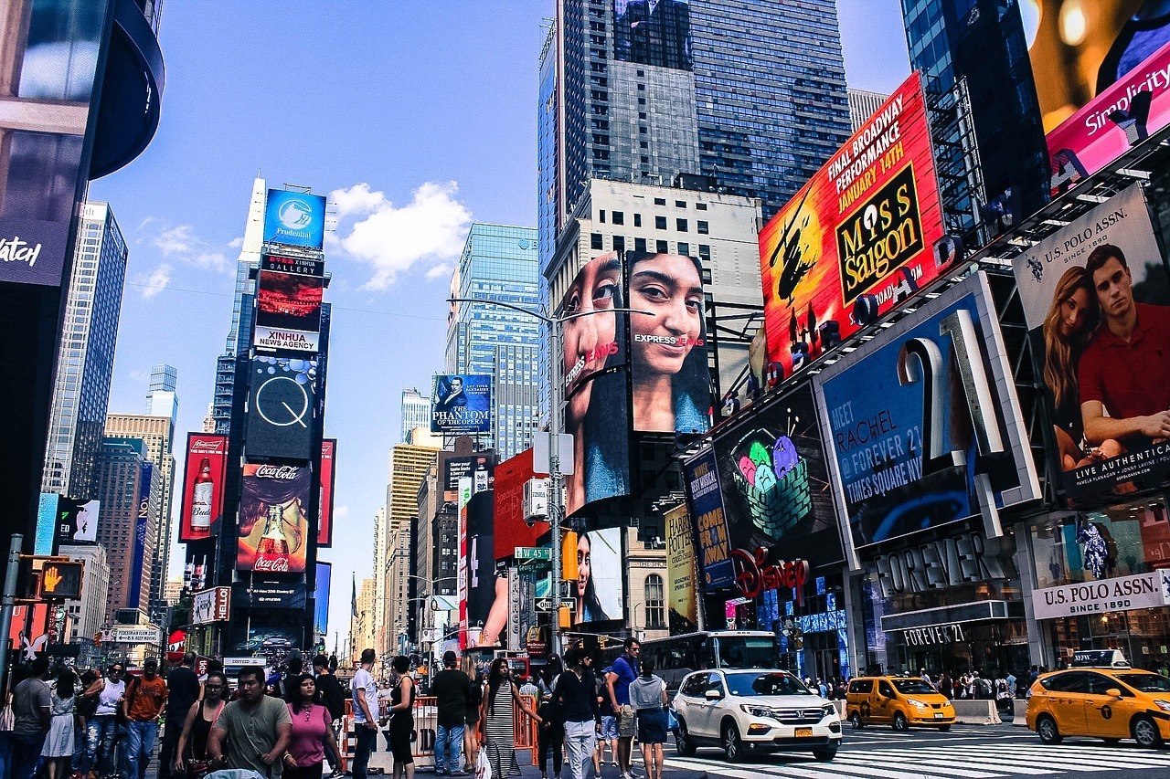 Time Square and Broadway Signs - NYC