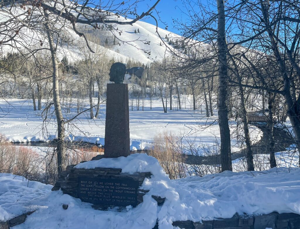 View of Hemingway Memorial - Ketchum Idaho 