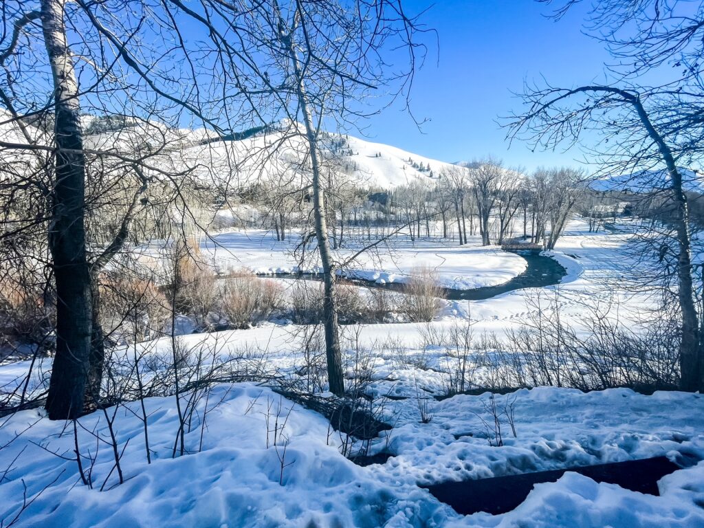 View over Trail Creek - Sun Valley Idaho