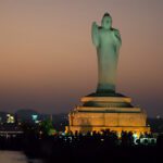 Buddha and Hussain Sagar - Hyderabad