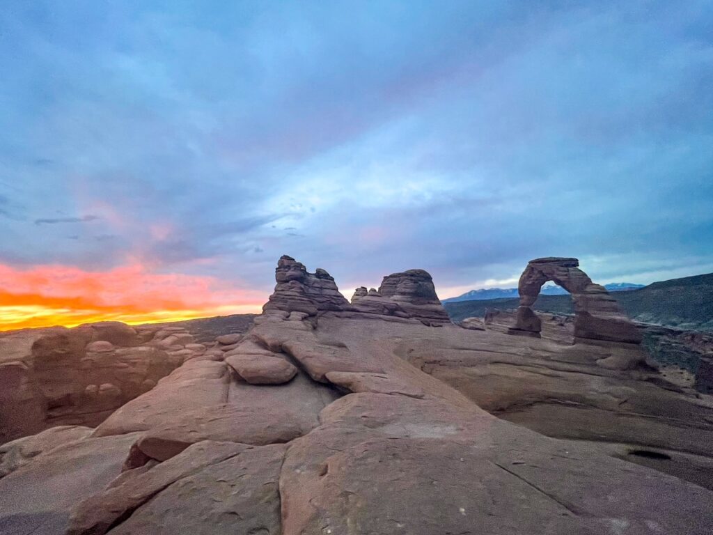 Sunrise at the Delicate Arch