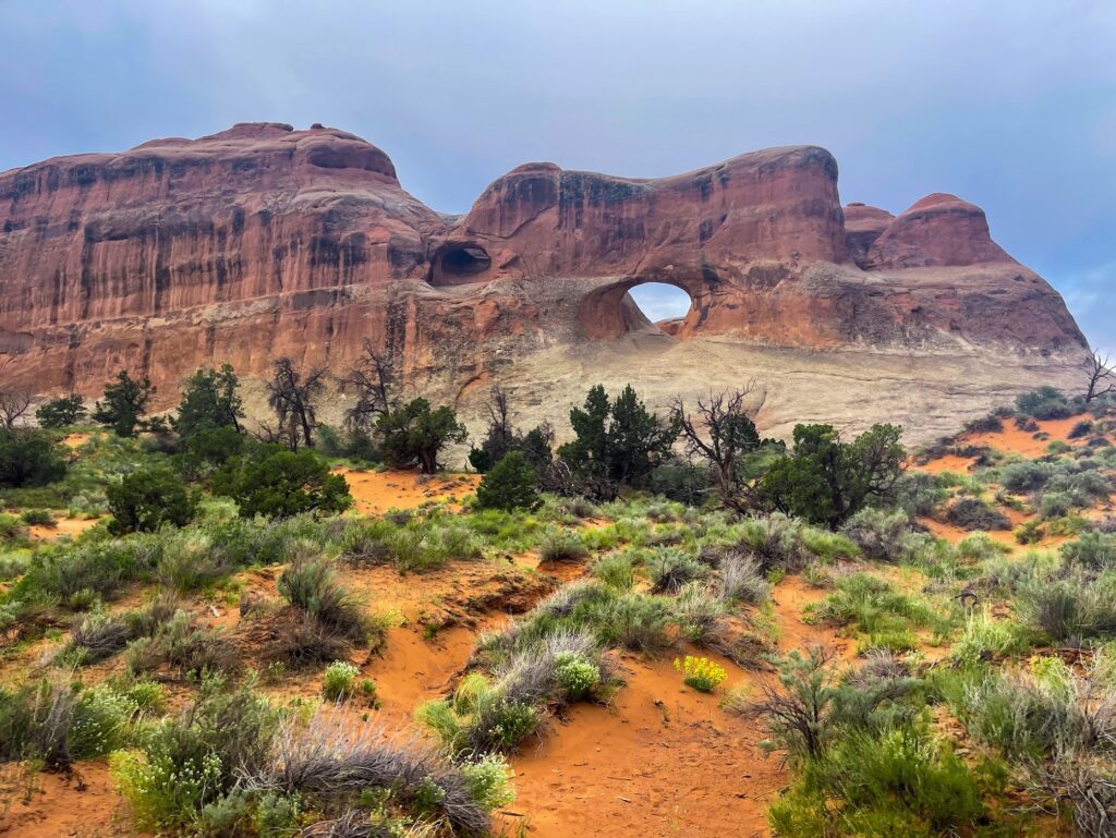 Hiking in Arches NP Utah