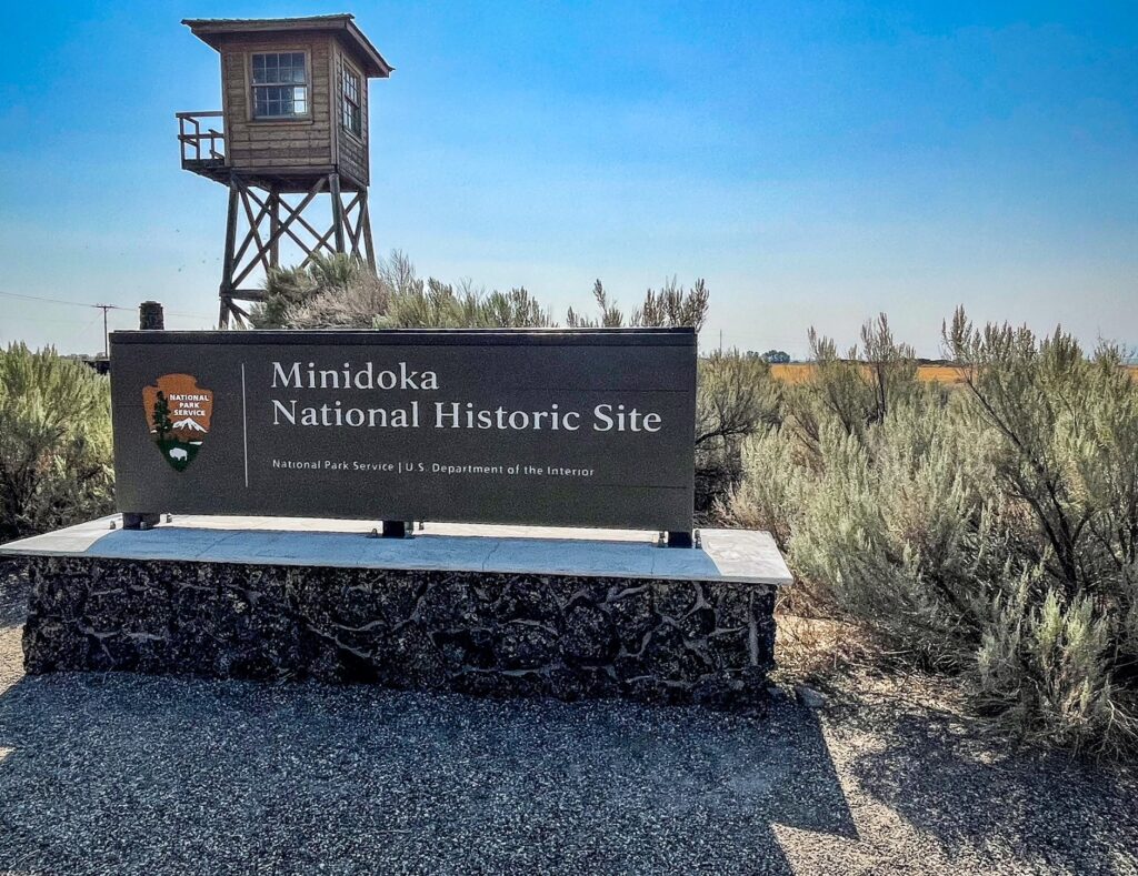 Entrance Sign - Minidoka National Historic Site - Idaho