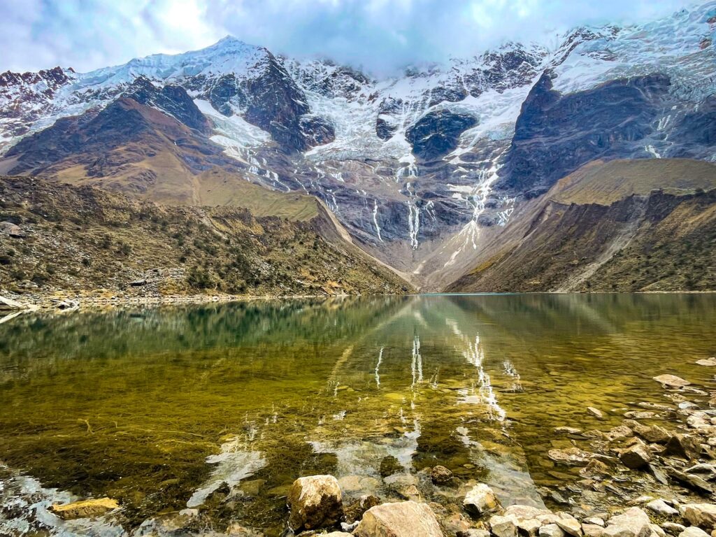 View of Laguna Humantay and Mountain - Peru View of Laguna Humantay and Mountain - Peru