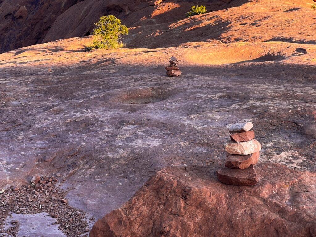 Cairns Along Upheaval Trail Hike - Canyonlands