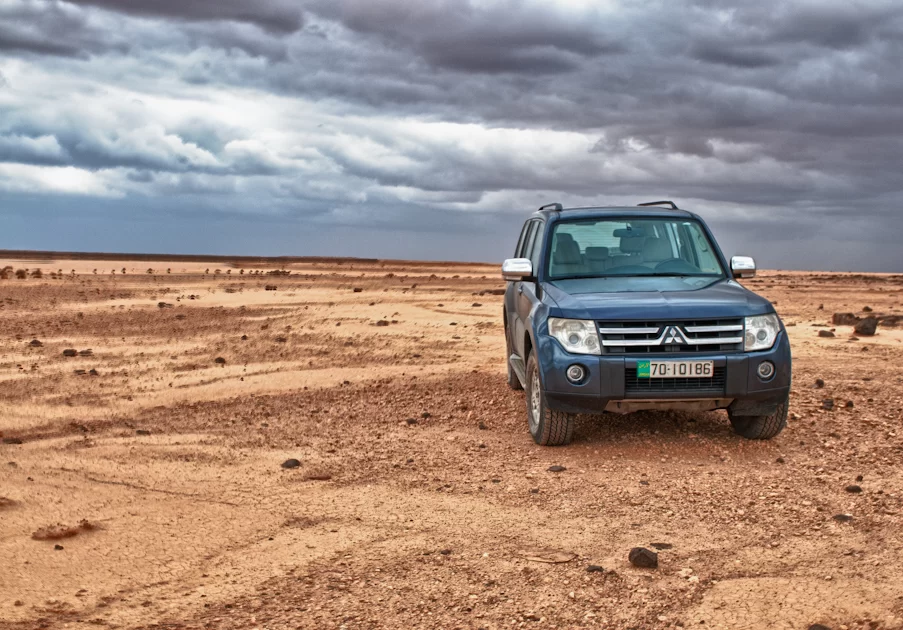 Our Rental Car new Qasr Burqu -- Jordan