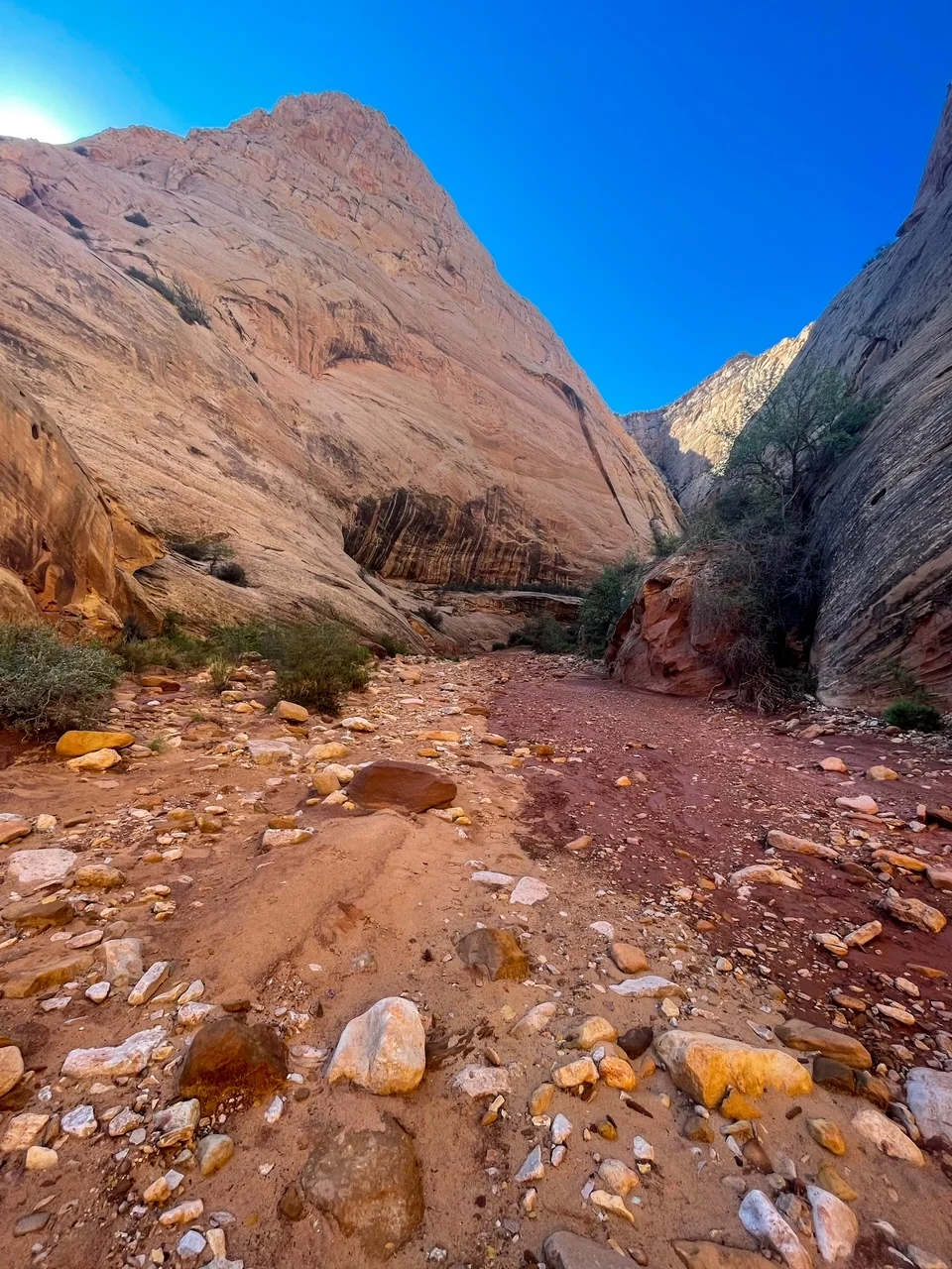 Hiking in the Grand Wash - Capitol Reef NP