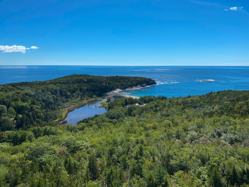 View from the Beehive Hike Summit - Acadia NP Maine