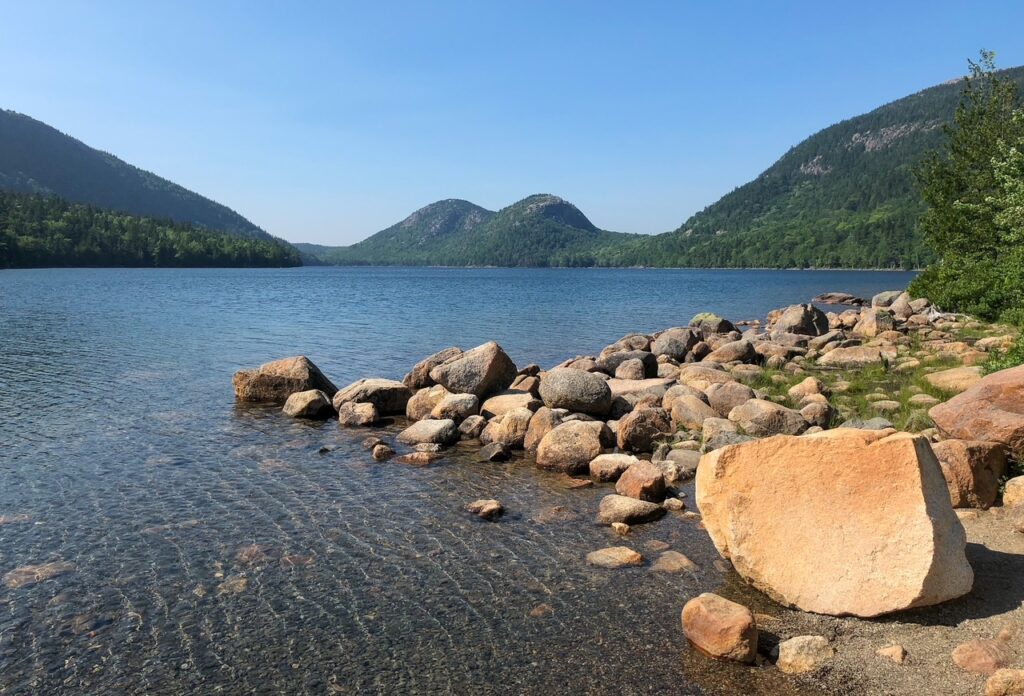 Walking around Jordan Pond - Acadia National Park