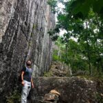 Looking up at the Cliffs - Jordan Cliffs - Acadia NP Maine