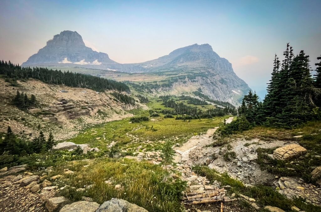 Hiking Towards the Highline Trail - Glacier NP - Montana