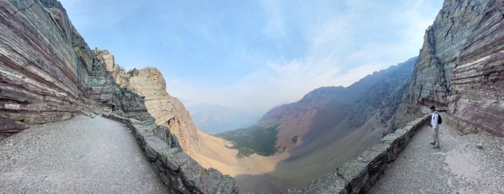 Panorama from the Ptarmigan Tunnel Area - Montana