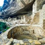 View from the Kiva on the Cliff Palace Cliff Dwelling Tour in Mesa Verde National Park