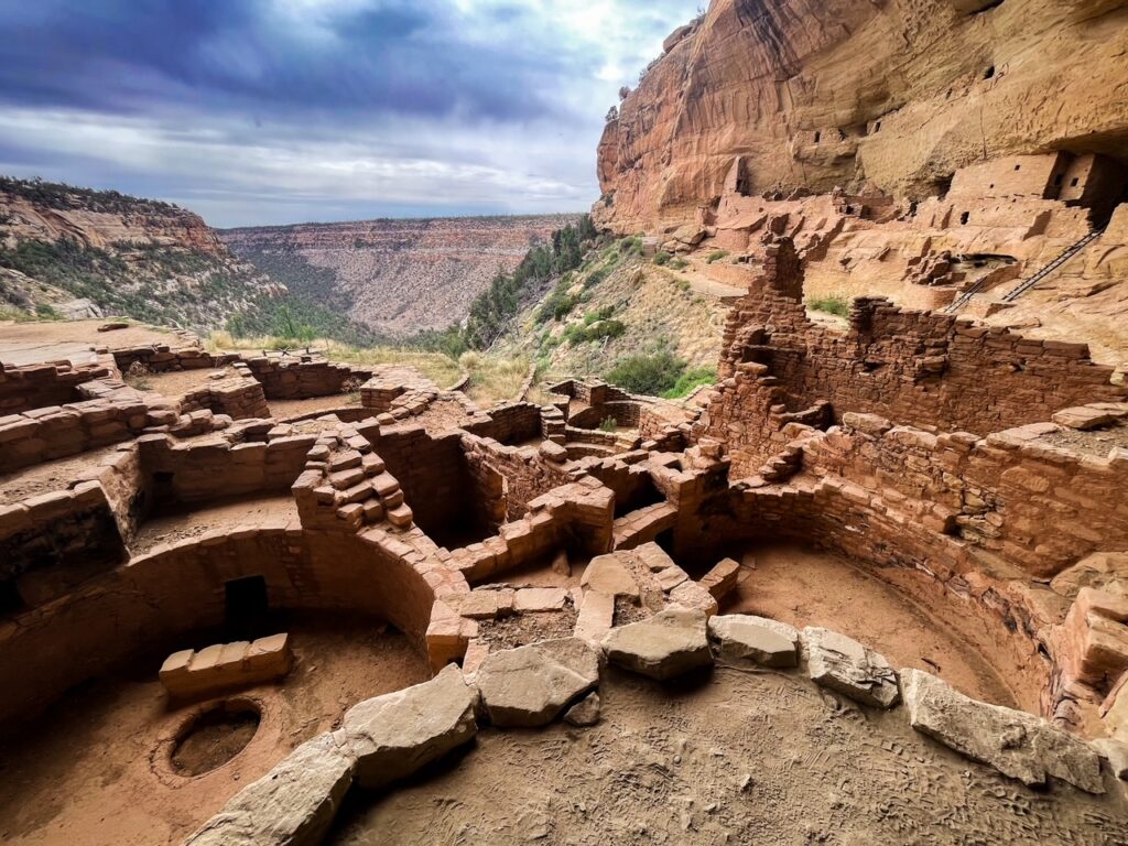 View Across Long House Cliff Dwelling in Mesa Verde From the Ranger Guided Tour