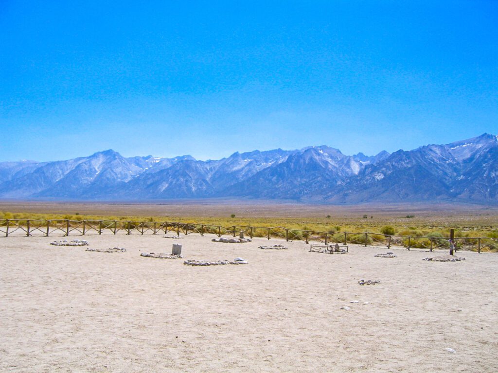 View of Manzanar Internment Camp Grounds