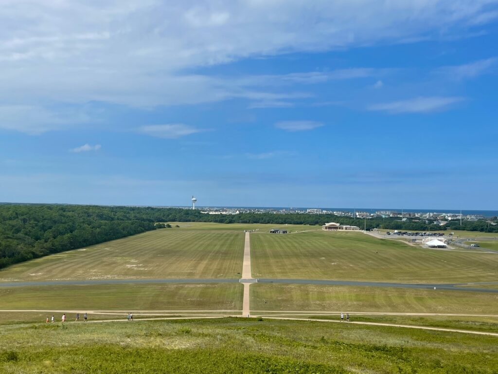 View of Wright Brothers National Memorial from Kill Devil Hill