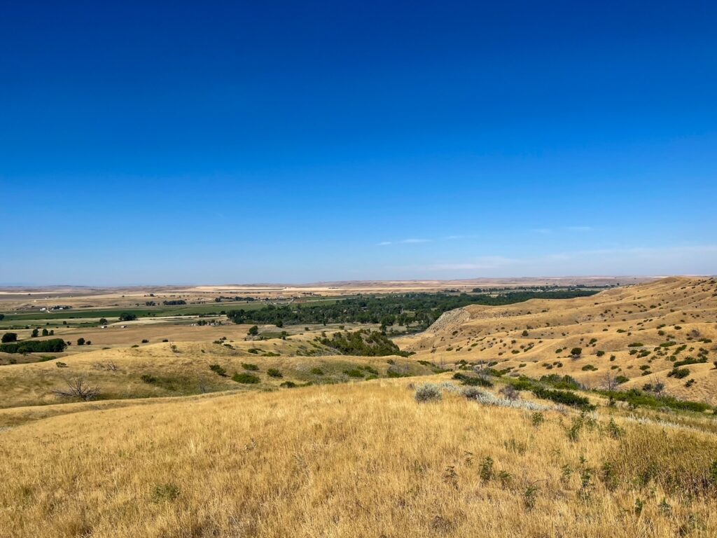 Battlefield View of Little Bighorn in Montana