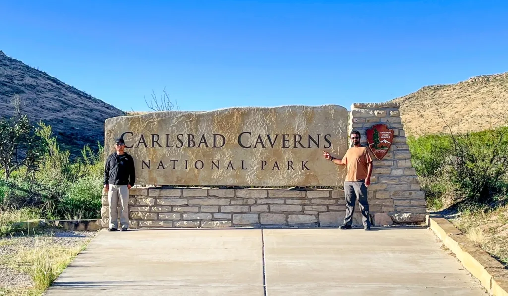 Entrance Sign for Carlsbad Caverns National Park