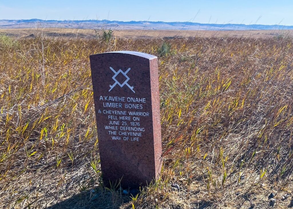 Fallen Cheyenne Warrior Marking in Little Bighorn Battlefield National Monument
