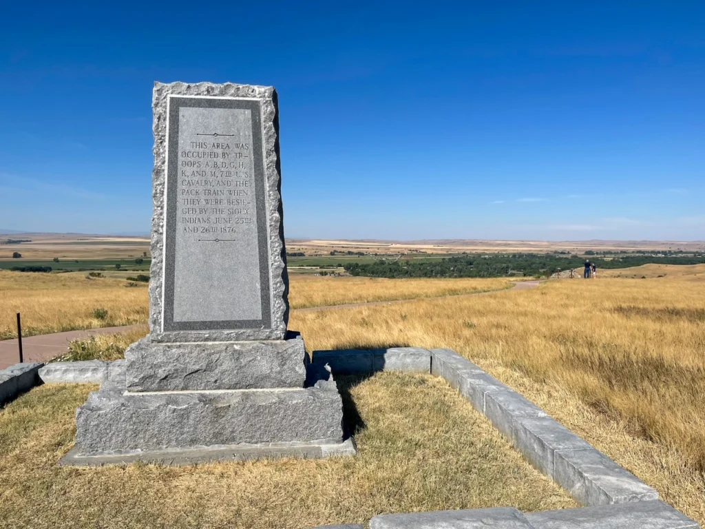 Marker at the Reno-Benteen Defense Site