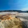 View of Mammoth Hot Springs in Yellowstone