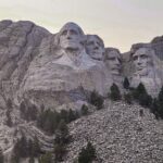View of the President's heads on Mount Rushmore National Memorial