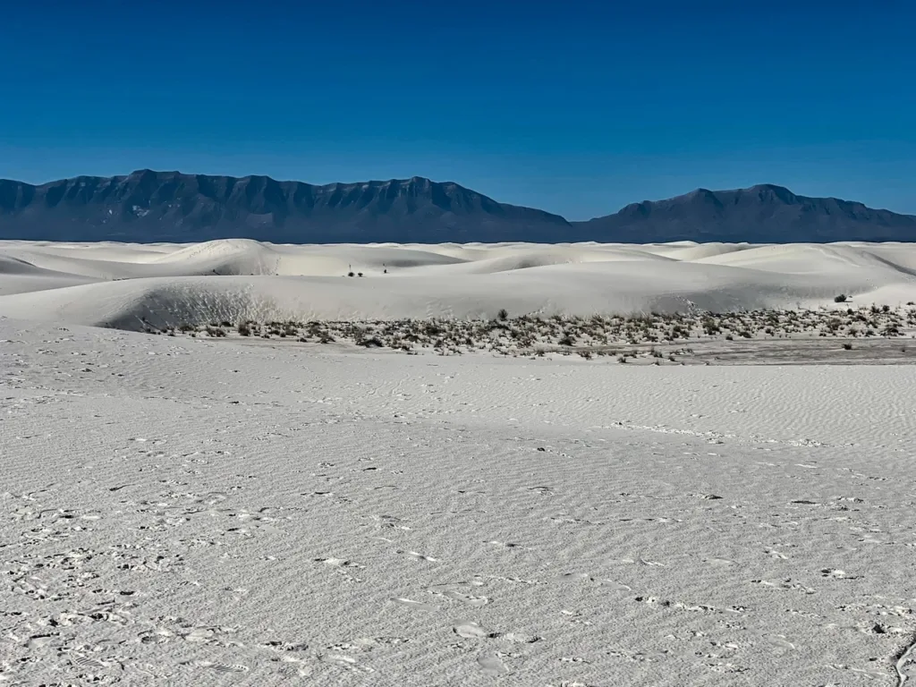 View of the Dunes in White Sands National Park New Mexico - Day Trips from El Paso Texas