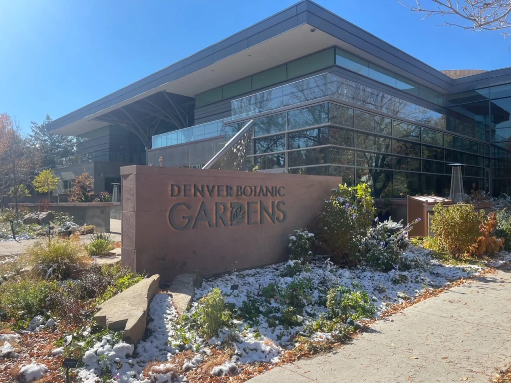 Denver Botanic Gardens - Late Autumn Photo with some early snow