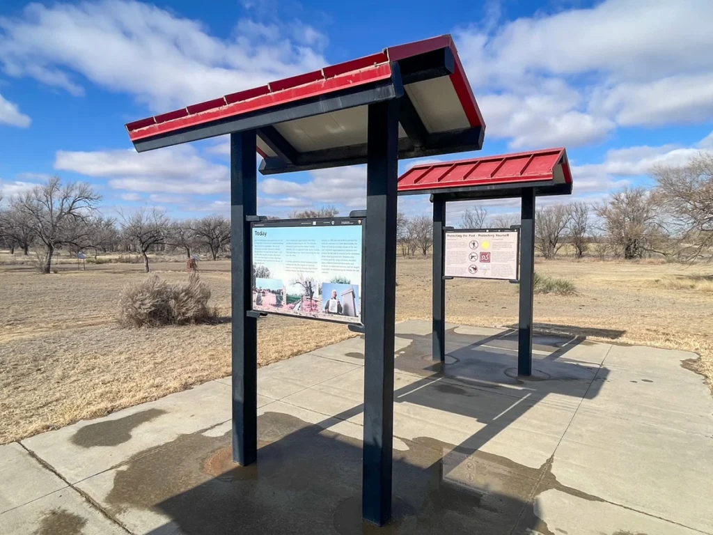 Informational SIgns in Amache National Historic Site