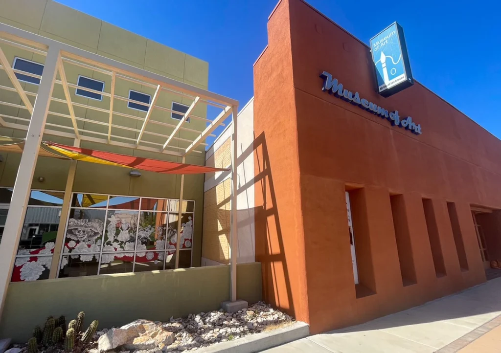 Outside of the Museum of Art in Las Cruces NM