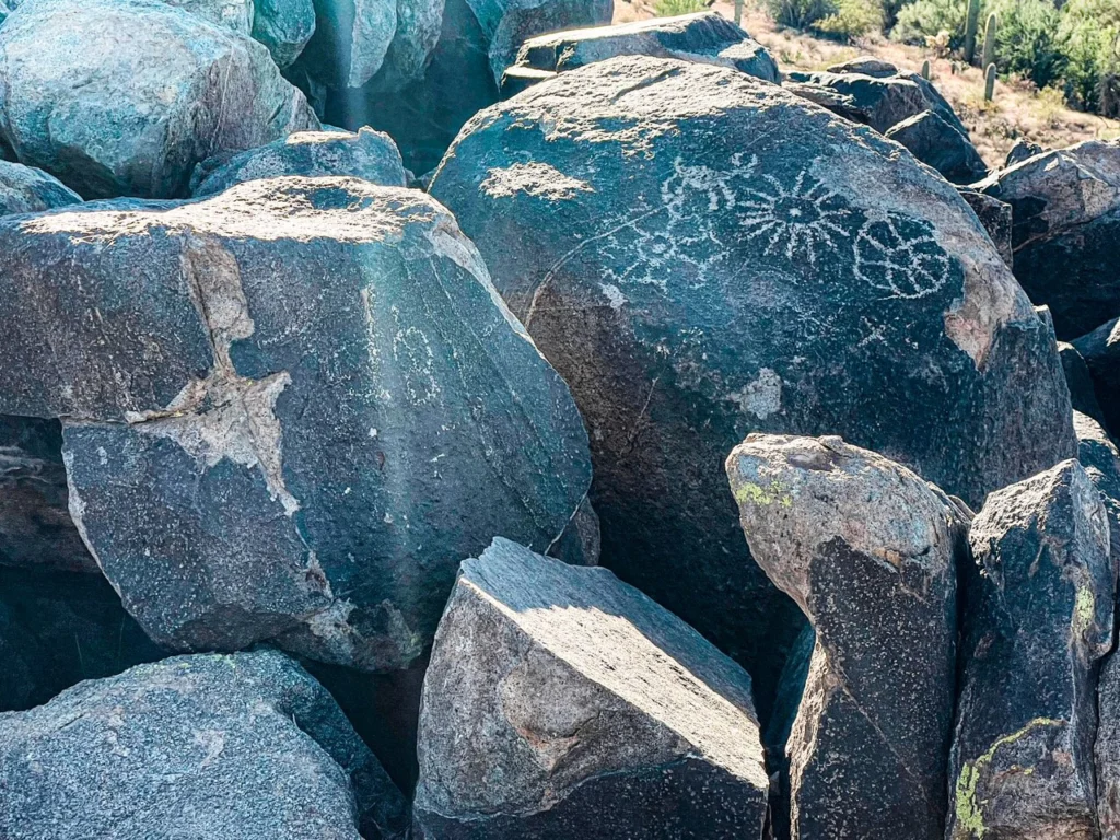 Petroglyphs at Signal Hill in Saguaro NP West Unit