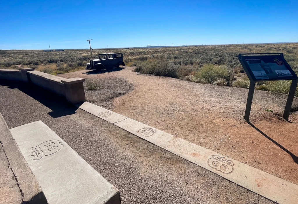 Route 66 Display in Petrified Forest NP