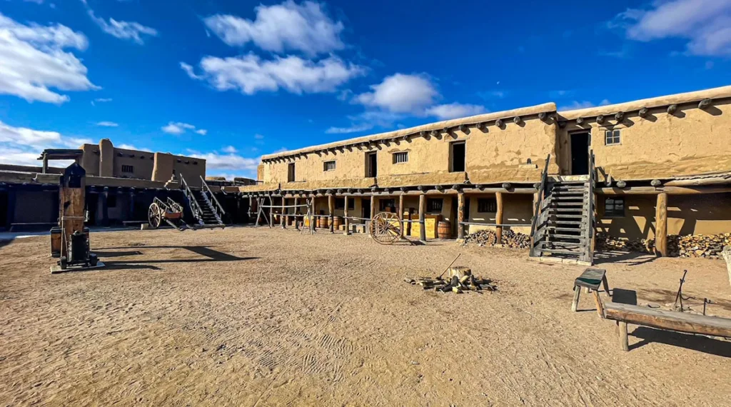 View Inside of Bents Fort National Historic Site Colorado