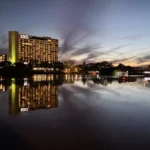 View from the Colorado River Bat Cruise