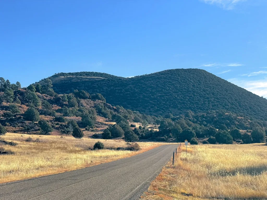 View of the Capulin Volcano From the Road