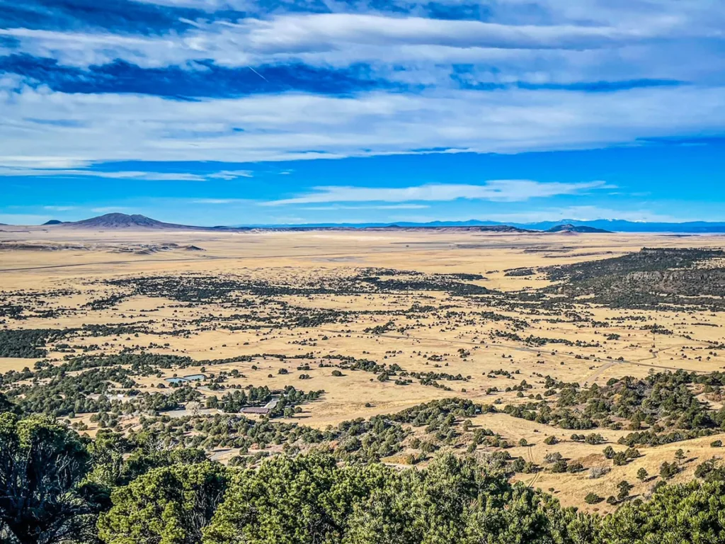 View of the Landscape from the Volcano at Capulin Volcano National Monument