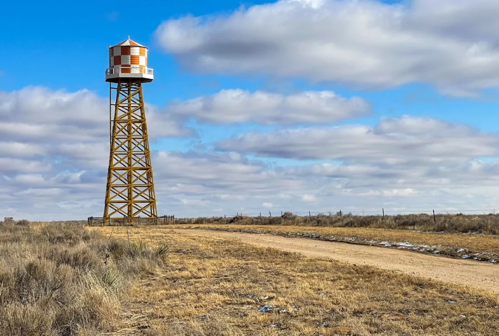 Water Tower in Amache Relocation Camp in Colorado