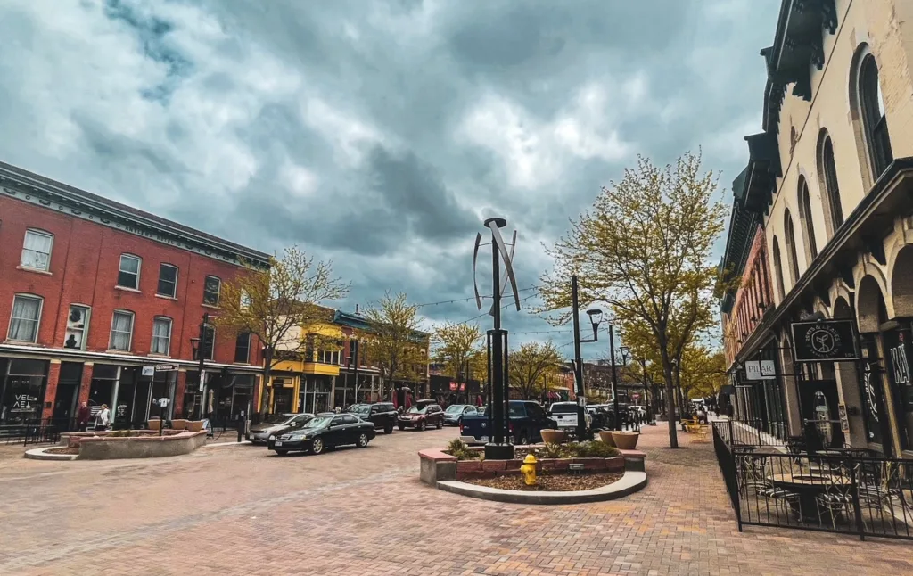 View of Downtown Fort Collins CO