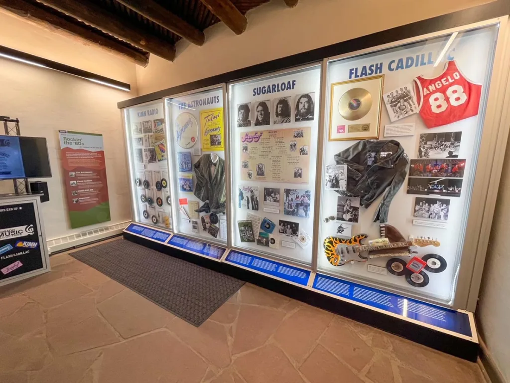 View of artifacts in Colorado Music Hall of Fame