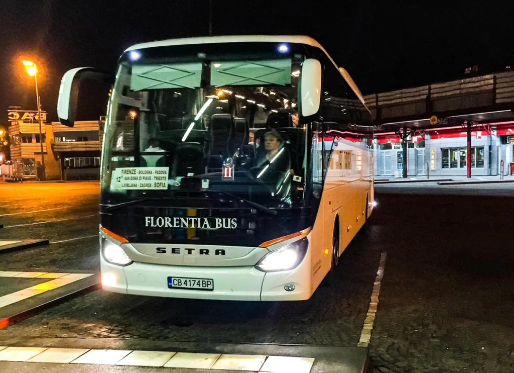 Bus from Italy to Sofia Bulgaria